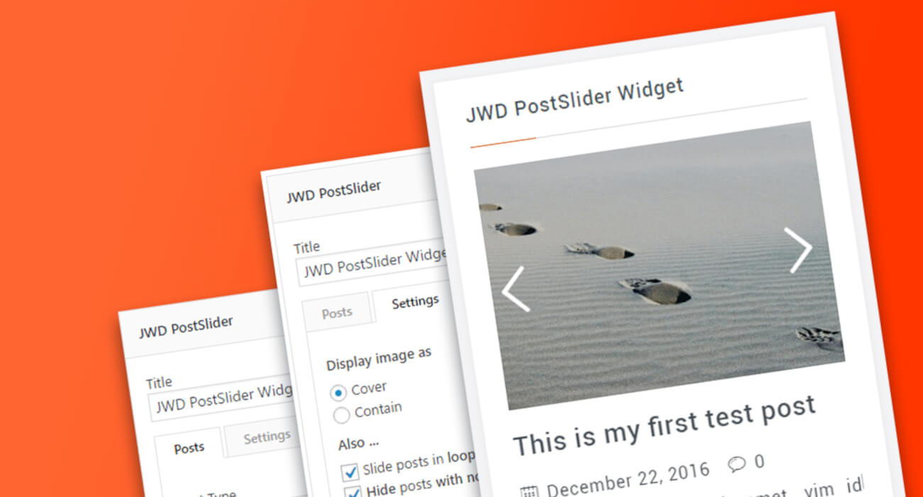 JWD PostSlider Widget